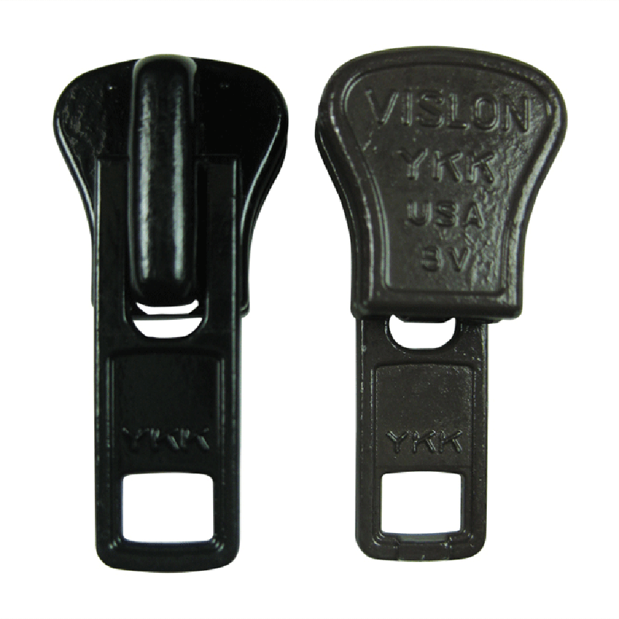 YKK #8 Vislon Original Sliders For A Molded Plastic Jacket Zipper - 2/pack Made In USA - Foto 4