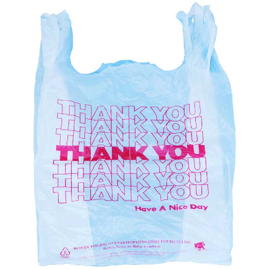 PLASTIC THANK YOU BAG